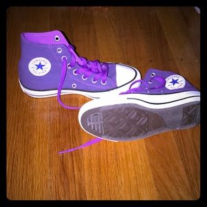 Purple Hightop Converse